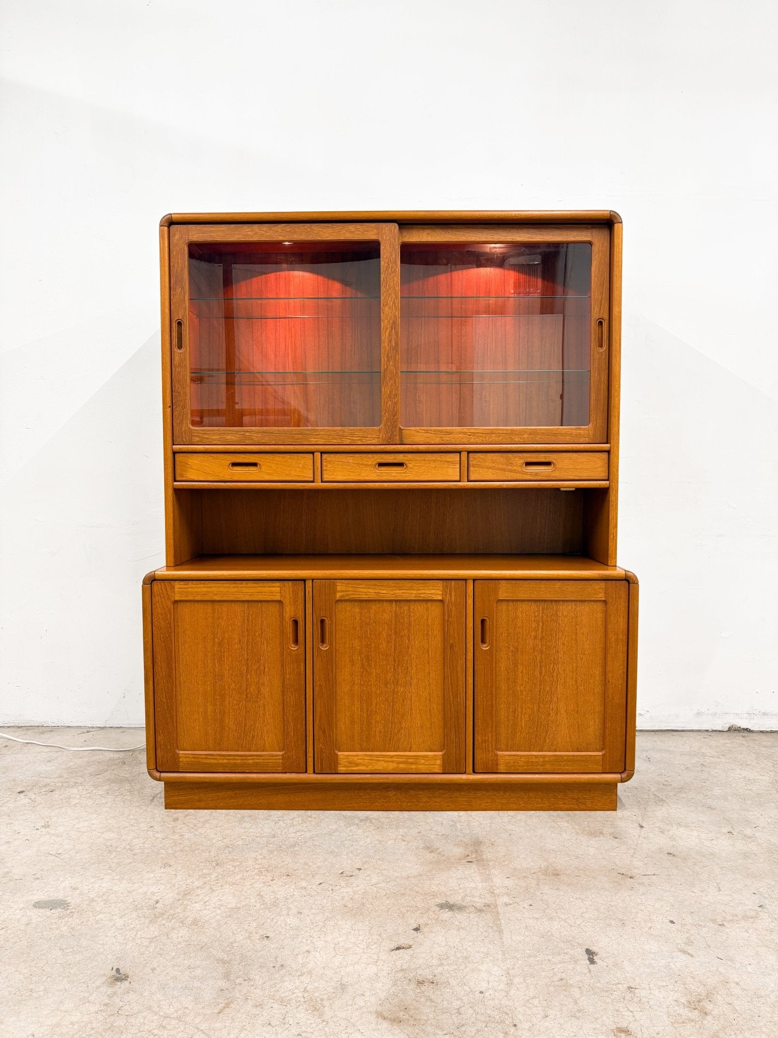 Danish Modern Display Hutch, Sun Cabinet - Rehaus