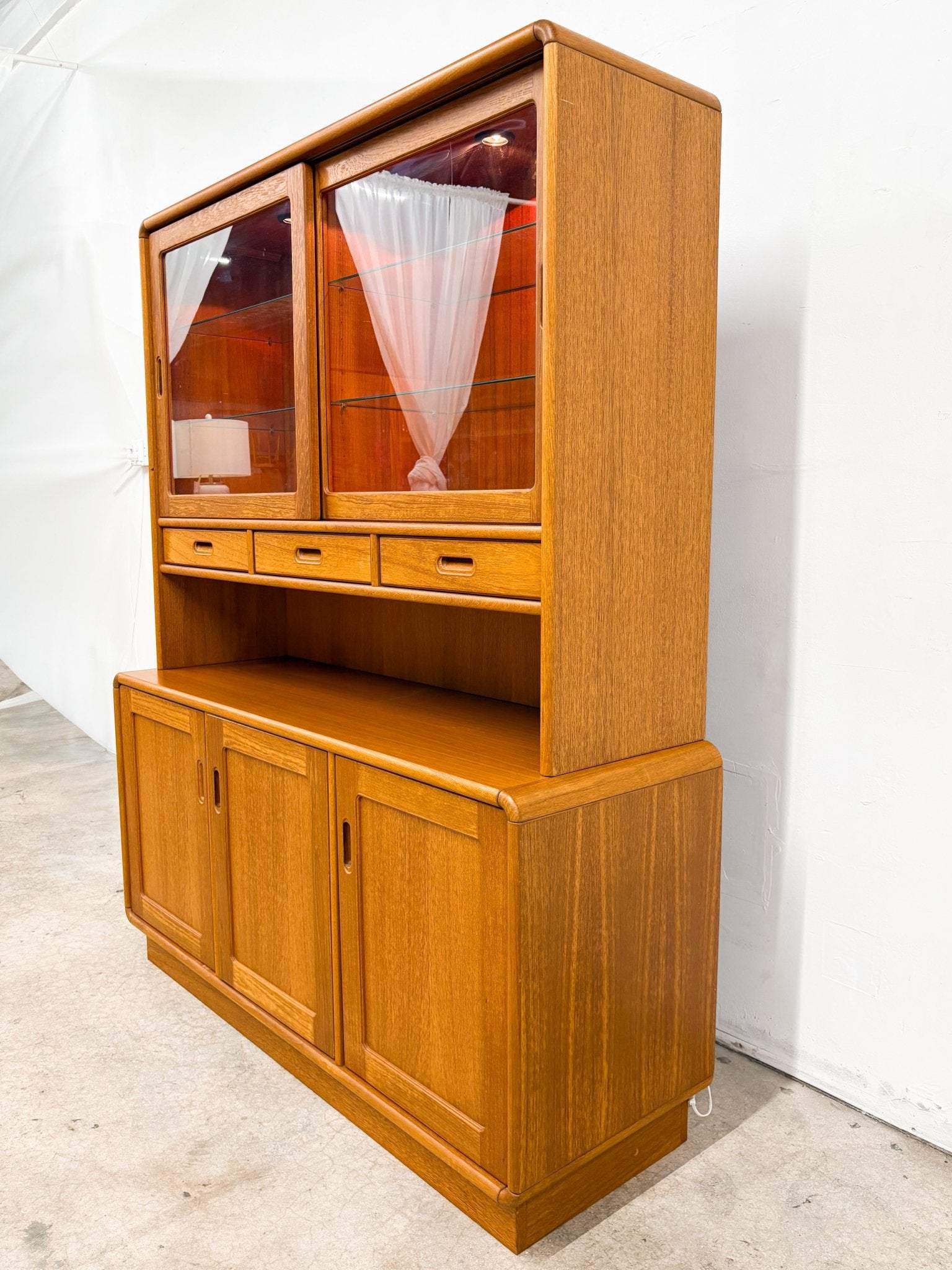 Danish Modern Display Hutch, Sun Cabinet – Rehaus