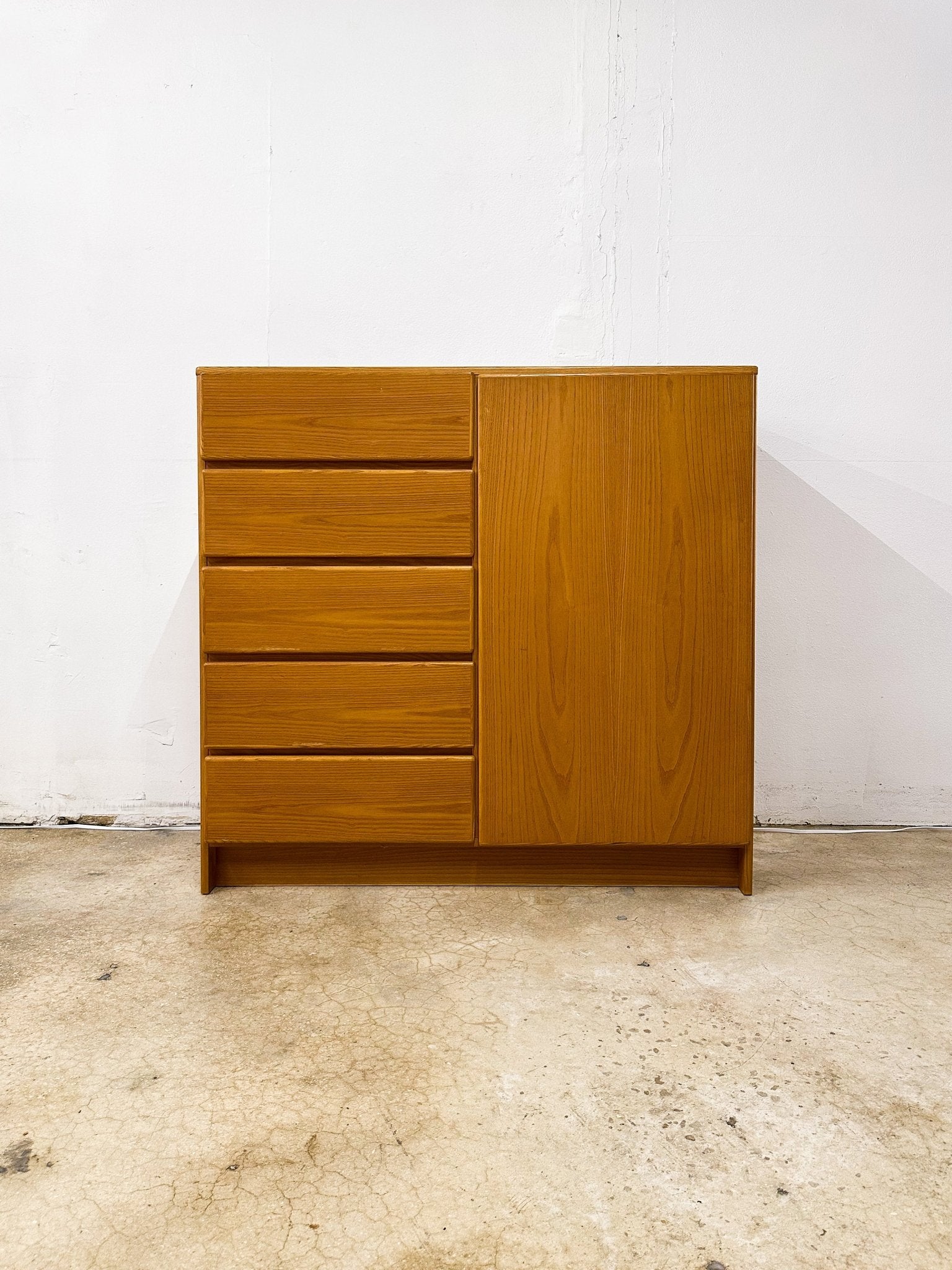 Danish Modern Light Teak Gentlemen's Dresser - Rehaus