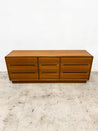 Danish Modern Teak Lowboy Dresser - Rehaus