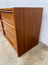 Danish Modern Teak Nine - Drawer Lowboy Dresser by Jesper - Rehaus