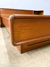 Danish Modern Teak Platform Bed + Nightstands, Queen - Rehaus