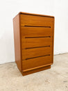 Danish Modern Teak Tallboy Dresser - Rehaus
