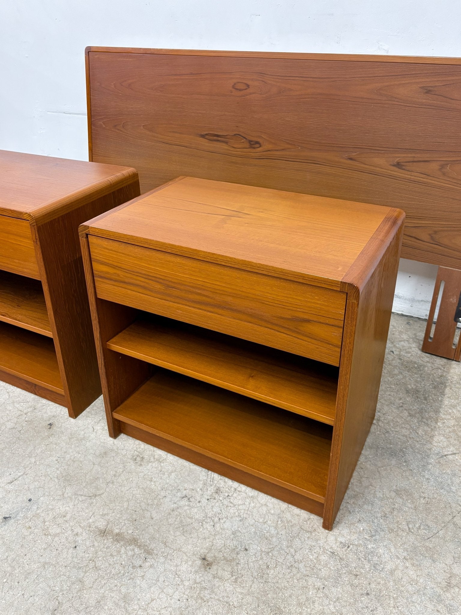 Danish Nightstands + Queen Headboard - Rehaus