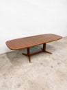 Danish Teak Expanding Dining Table, Skovby - Rehaus