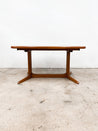 Danish Teak Expanding Dining Table, Skovby - Rehaus