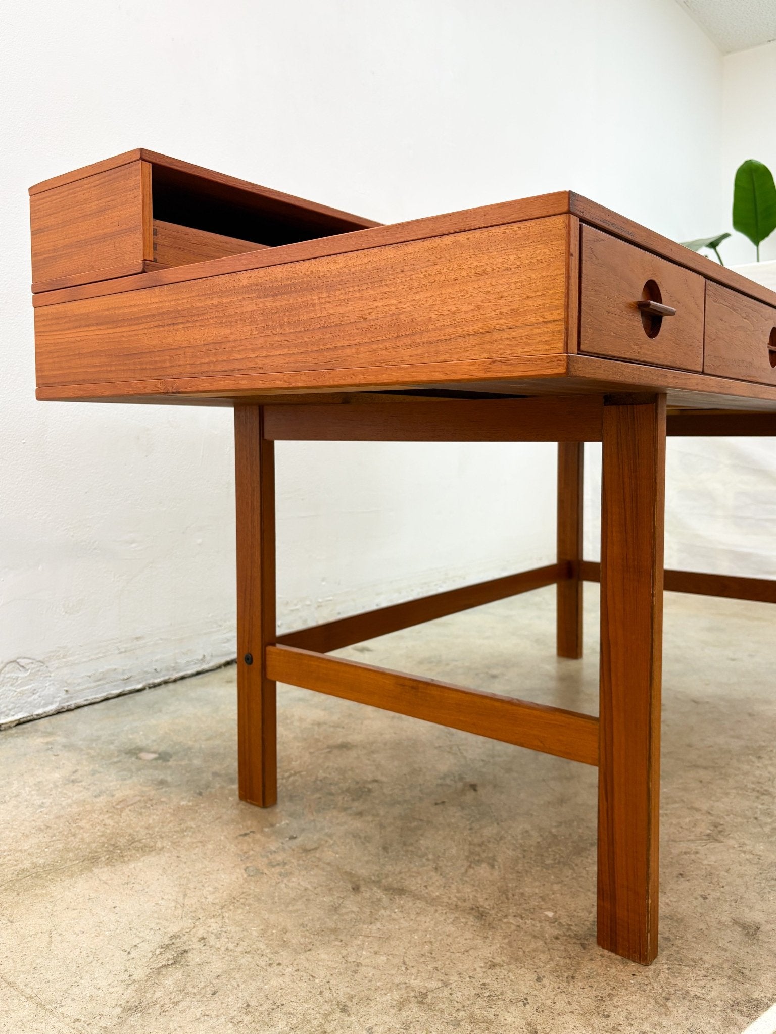 Danish Teak Flip - top Desk, Lovig Neilsen - Rehaus