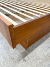 Danish Teak King Platform Bed + Nightstands - Rehaus