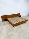 Danish Teak King Platform Bed + Nightstands - Rehaus