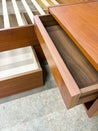 Danish Teak King Platform Bed + Nightstands - Rehaus
