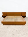 Danish Teak King Platform Bed + Nightstands - Rehaus