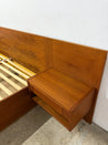 Danish Teak Platform Bed + Nightstands, King - Rehaus