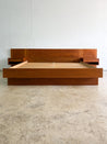 Danish Teak Platform Bed + Nightstands, King - Rehaus