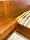 Danish Teak Platform Bed + Nightstands, King - Rehaus