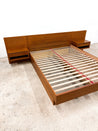 Danish Teak Platform Bed + Nightstands, Queen - Rehaus