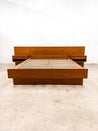Danish Teak Platform Bed + Nightstands, Queen - Rehaus