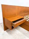 Danish Teak Platform Bed + Nightstands, Queen - Rehaus
