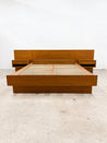 Danish Teak Platform Bed + Nightstands, Queen - Rehaus