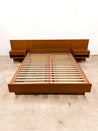 Danish Teak Platform Bed + Nightstands, Queen - Rehaus