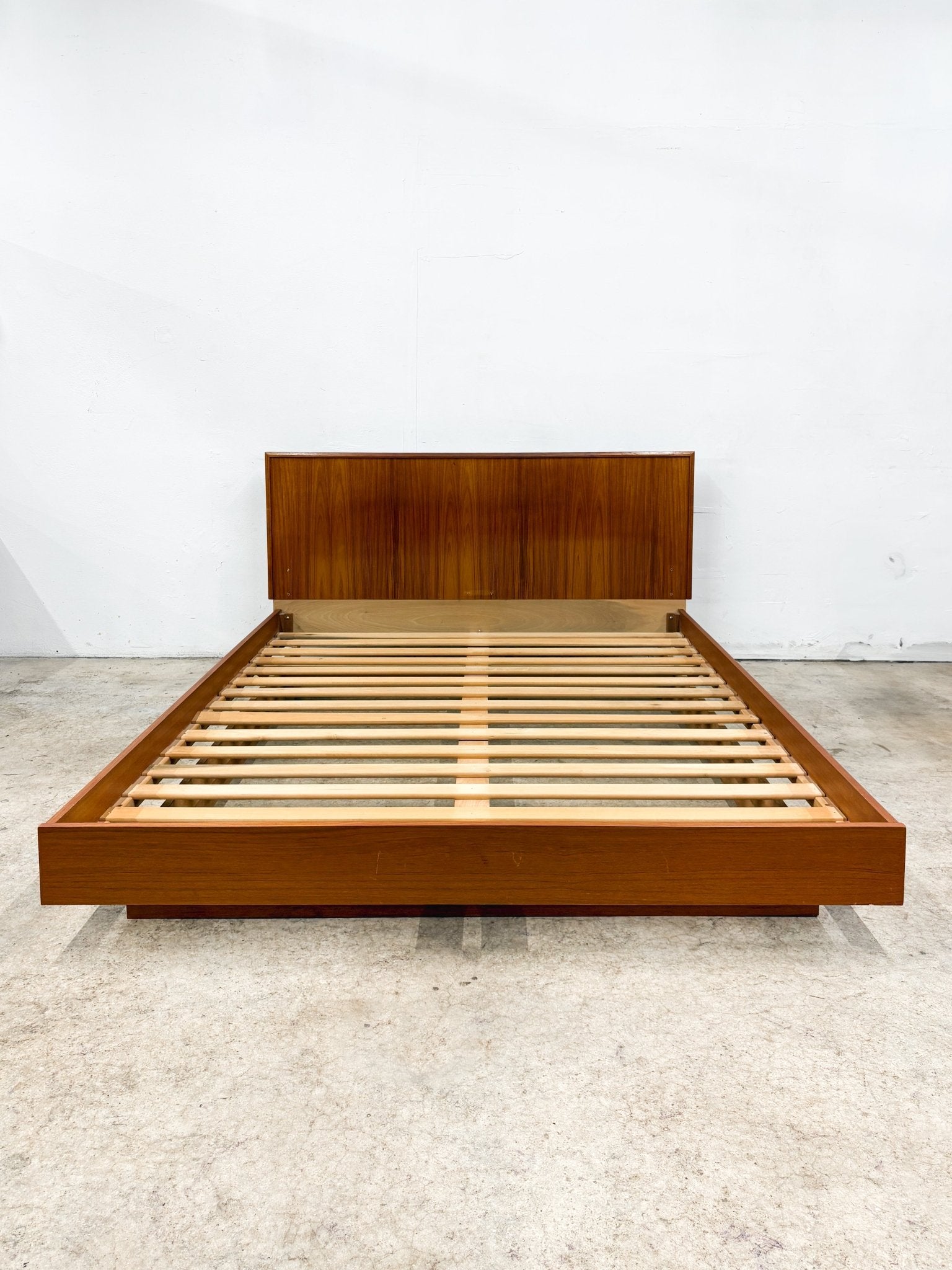 Danish Teak Platform Bed, Queen - Rehaus