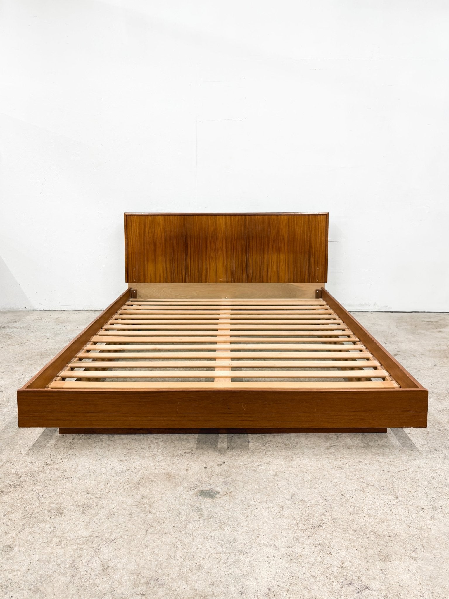 Danish Teak Platform Bed, Queen - Rehaus