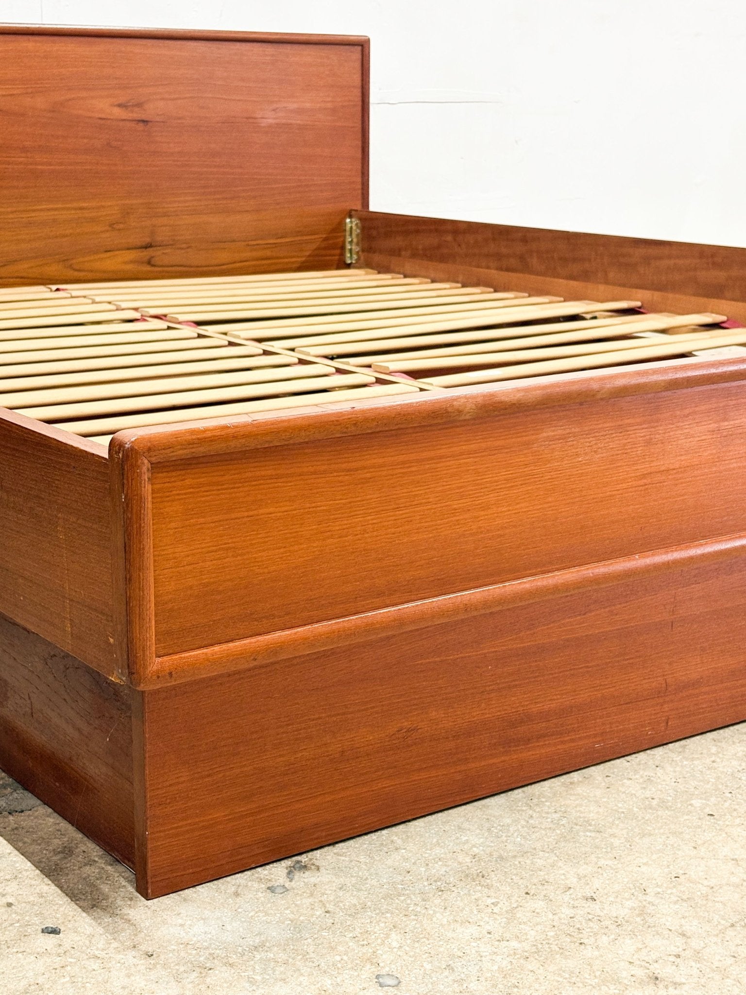 Danish Teak Queen Platform Bed, Interform - Rehaus
