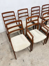 Danish Teak + Rosewood Dining Chairs (x8) - Rehaus