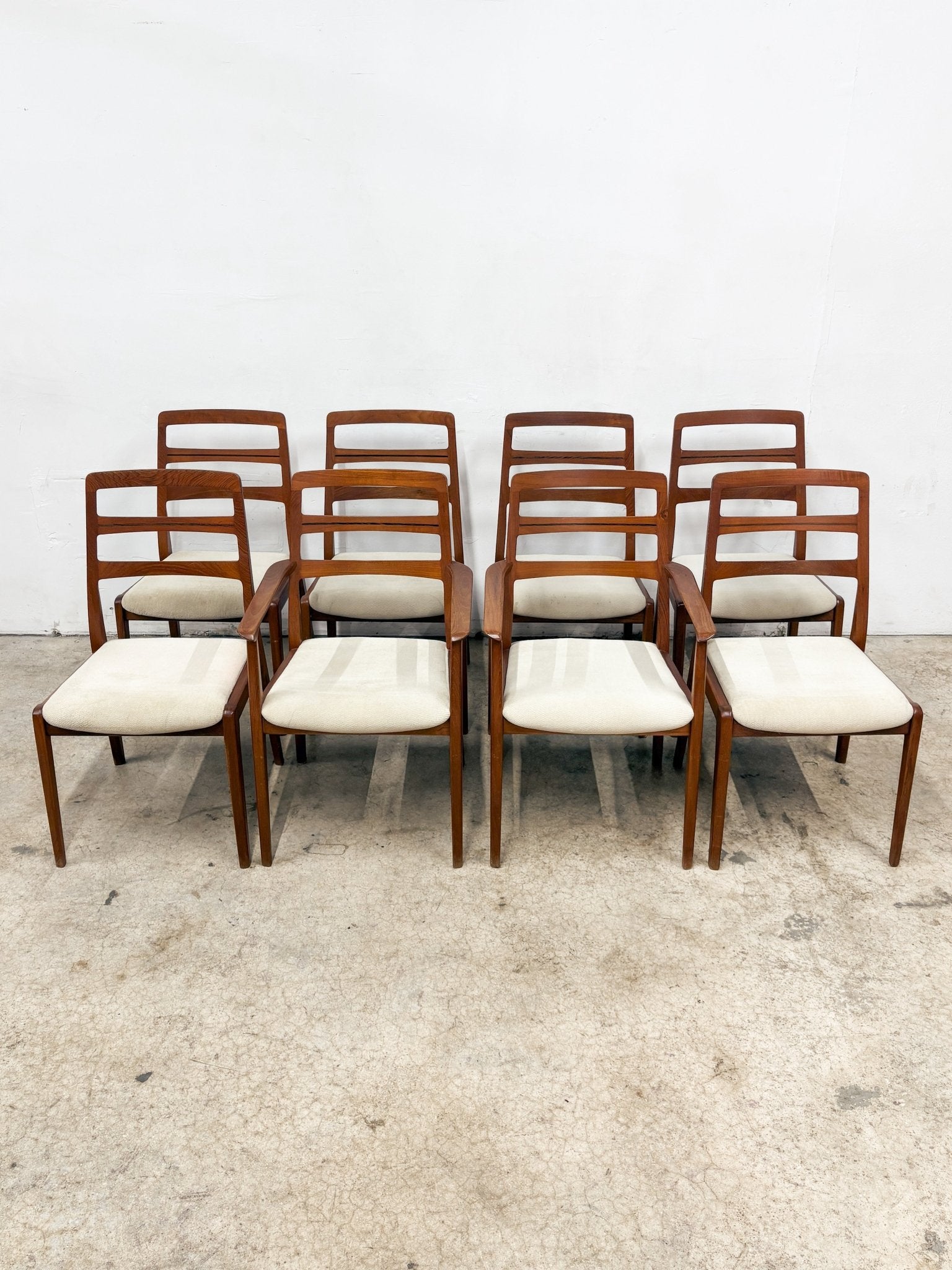 Danish Teak + Rosewood Dining Chairs (x8) - Rehaus