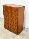 Danish Teak Tallboy Dresser, Komfort - Rehaus