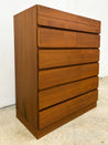 Danish Teak Tallboy, Møbelfabrik Iversen - Rehaus