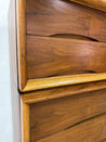 Elegante Walnut Tallboy Dresser, Kent Coffey - Rehaus