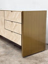 Ello Travertine + Brushed Brass Credenza - Rehaus