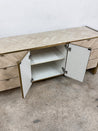 Ello Travertine + Brushed Brass Credenza - Rehaus
