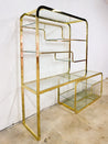 Expanding Brass Etagere / Shelf - Rehaus