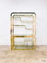 Expanding Brass Etagere / Shelf - Rehaus