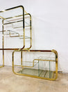 Expanding Brass Etagere / Shelf - Rehaus