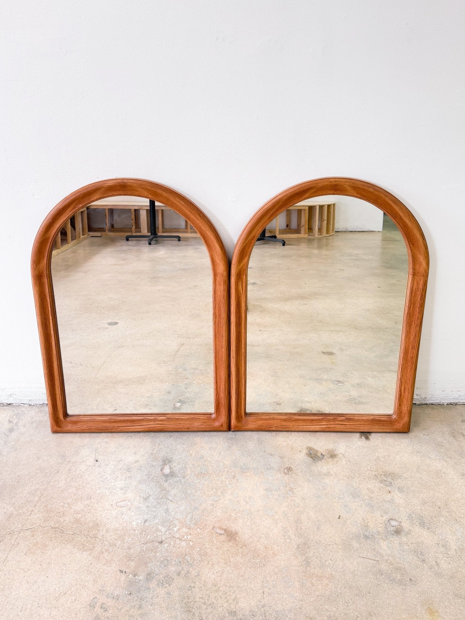 Faux Wood Arch Mirror - Rehaus