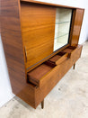 German Walnut Cabinet Hutch, Munker - Modell - Rehaus