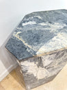 Gray Marble Pedestal / Table Base - Rehaus