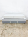 Gray + White Ombre Bubbly Waterfall Lowboy Dresser - Rehaus