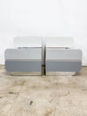 Gray + White Ombre Bubbly Waterfall Nightstands - Rehaus