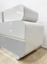 Gray + White Ombre Bubbly Waterfall Nightstands - Rehaus