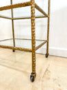 Hammered Iron Bar Cart - Rehaus