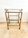 Hammered Iron Bar Cart - Rehaus