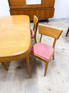 Heywood Wakefield Extendable Dining Table + Chairs (x4) - Rehaus