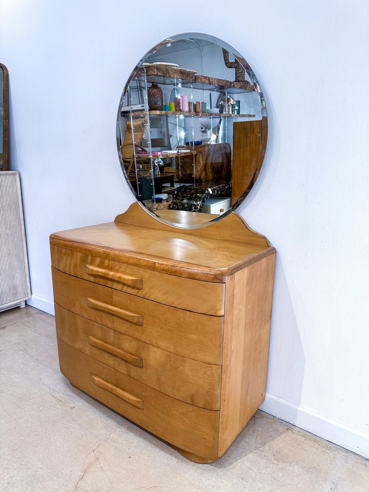 heywood wakefield dresser Heywood Wakefield MCM "Niagara" Dresser & Mirror (02) – Rehaus