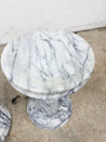 Italian Marble Garden Stools / Pedestals - Rehaus