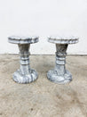 Italian Marble Garden Stools / Pedestals - Rehaus