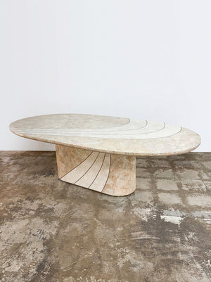 Italian Tesselated Stone Dining Table