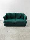 Jewel Green Dotted Velvet Loveseat - Rehaus